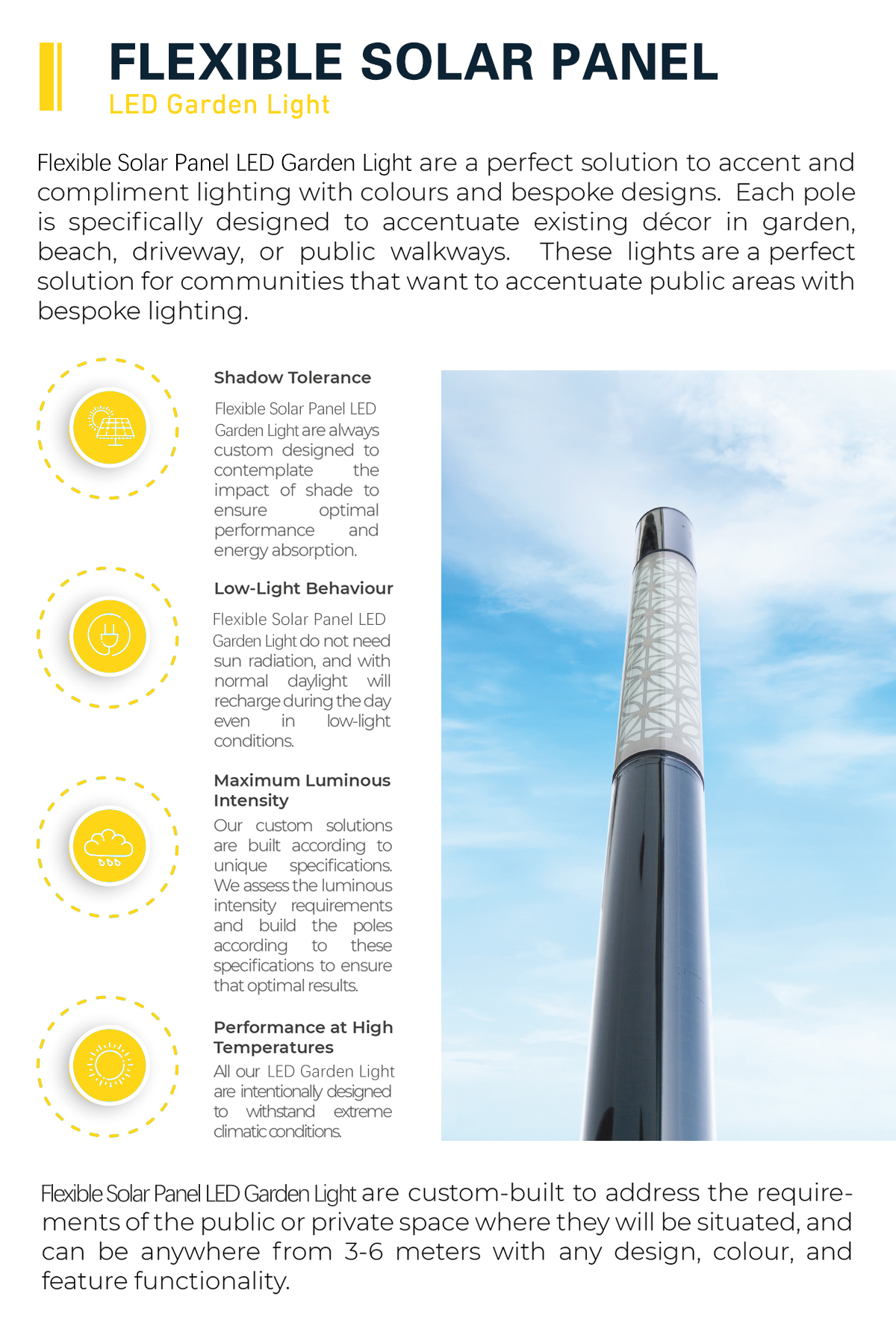 I-Flexible Solar Panel LED Garden Light